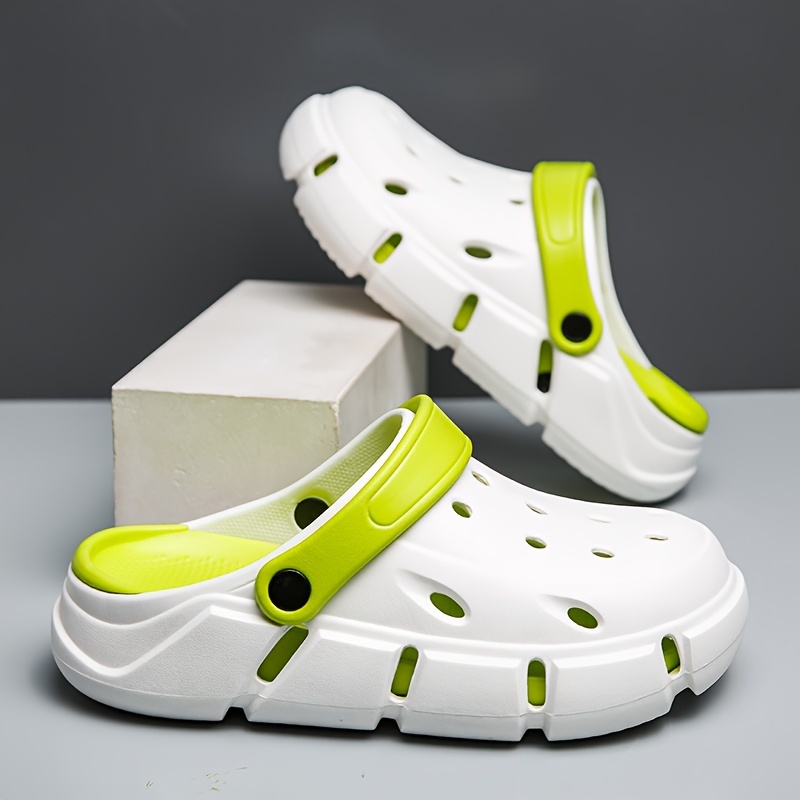 Men's EVA Clogs, Slipon Closed Toe Sandals, Soft Sole Walking Shoes, Outdoor Garden Shoes Beach