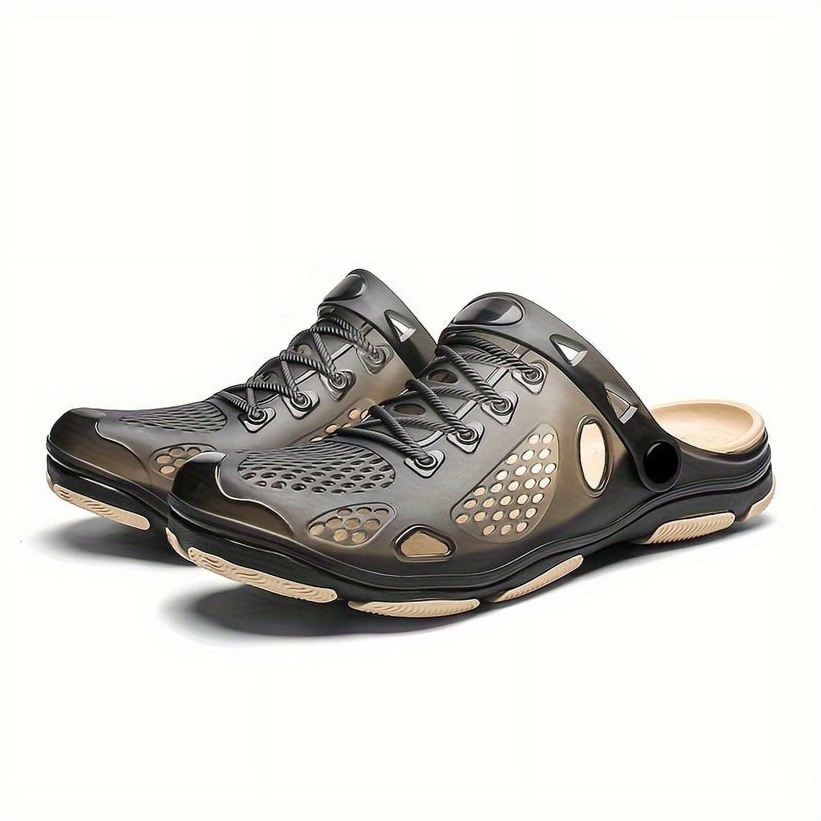 Men's EVA Clogs Soft Sole Walking Shoes Slipon Closed Toe Sandals Outdoor Garden Shoes Beach