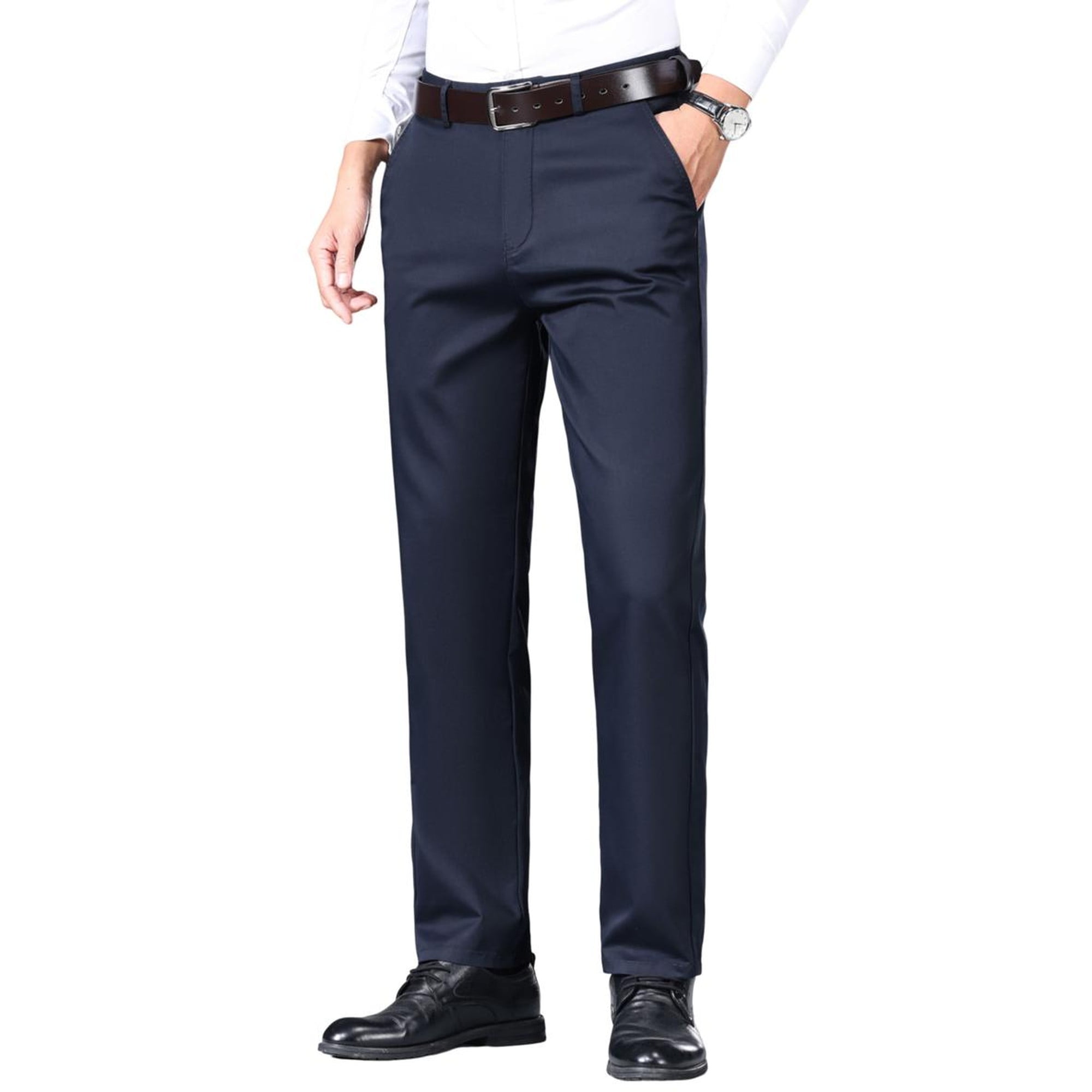 Men s Easy Care Cotton Blend Dress Pants Wrinkle Resistant Straight Men s Easy Care Cotton Blend Dress Pants Wrinkle Resistant Straight