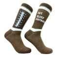 thumbnail image 1 of Men's Eat Sleep Football Socks Funny Pigskin Gridiron Lovers Footwear, 1 of 7
