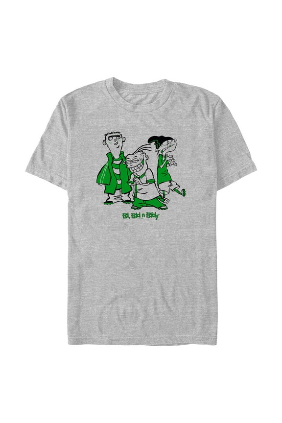 Men's Ed, Edd n Eddy Green Characters Graphic Tee Athletic Heather Small
