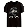 thumbnail image 1 of Men's Edgy Punk Rock Possum Stay Punk T-Shirt, 1 of 6