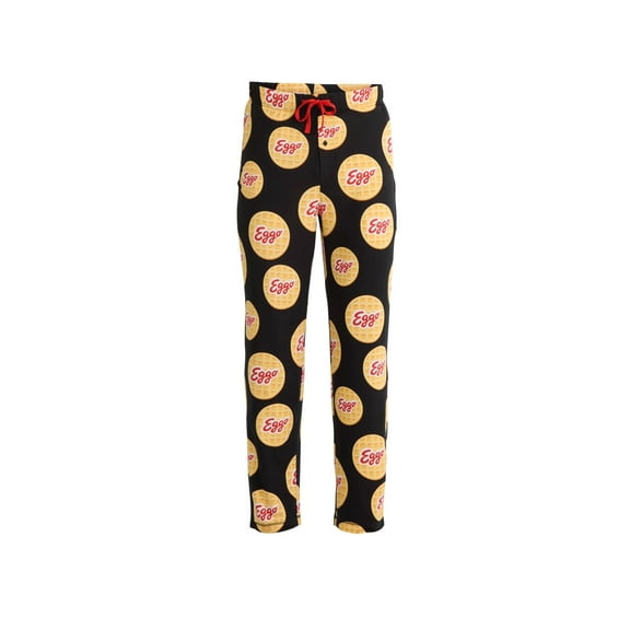Men's Eggo Black Pajama Sleep Pants - 2XL