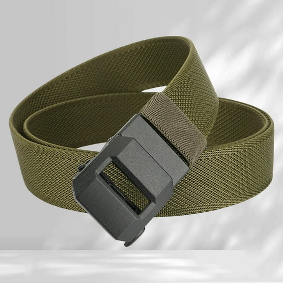 Men's Elastic Elastic Waistband Business Casual Nylon Peplum Belt Without Teeth Automatic Buckle Belt Customized Belt for Men Mi Belt String Belts for Men Click Belts Men's Cowboy Belt Belt Men Thin