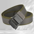 thumbnail image 1 of Men's Elastic Elastic Waistband Business Casual Nylon Peplum Belt Without Teeth Automatic Buckle Belt Heavy Duty Belt Leather Slide Belts for Men Belts for Men Reversible Dress Belt Men Belts, 1 of 6