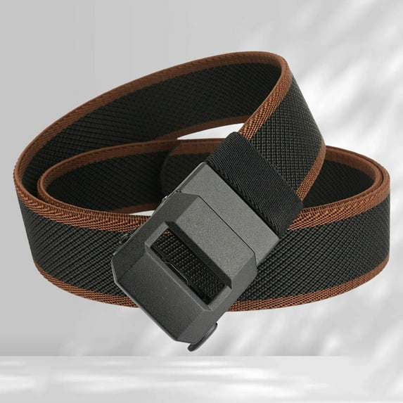 Men's Elastic Elastic Waistband Business Casual Nylon Peplum Belt Without Teeth Automatic Buckle Belt Leather Belt Women Wide Mens Solid Leather Belt Heavy Duty Belt Gear Belt Mens Designer Belts Belt