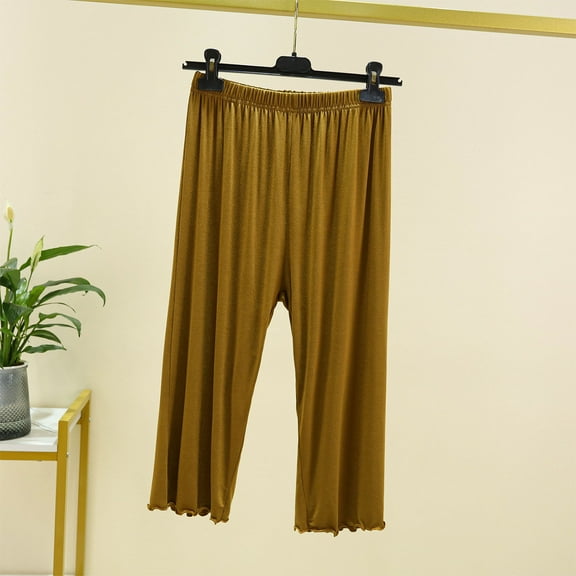 Men's Elastic Waist Casual Lounge Pants with Pockets for Comfortable Sleep and Home Wear