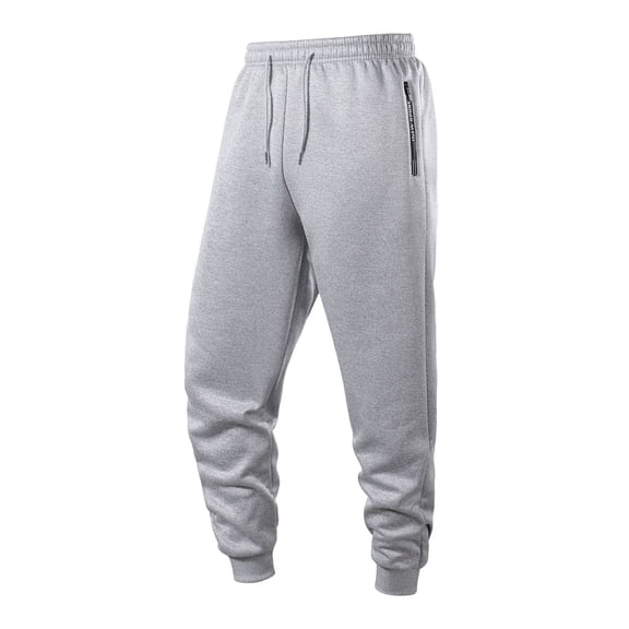 Men’s Elastic Waistband Sweatpants with Adjustable Drawstring and Ribbed Cuffs for Daily Comfort and Leisure Wear