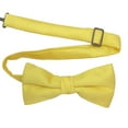 thumbnail image 1 of Men’s Elation Canary Formal Satin Pre-Tied Bow Tie in a Variety of Colors by Spencer J’s Signature Satin Collection, 1 of 4