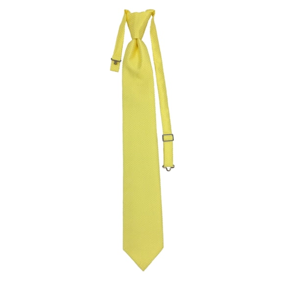 Men’s Elation Canary Formal Satin Pre-Tied Necktie Tie in a Variety of Colors by Spencer J’s Signature Satin Collection