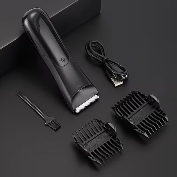 Men's Electric Body Hair Trimmer & Shaver - Multifunctional Grooming Tool for Pubic and Facial Hair Removal - Ideal Travel Companion & Father's Day Gift