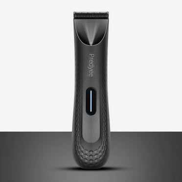 Men's Electric Groin Hair Trimmer - Waterproof Body Groomer with Replaceable Ceramic Blade