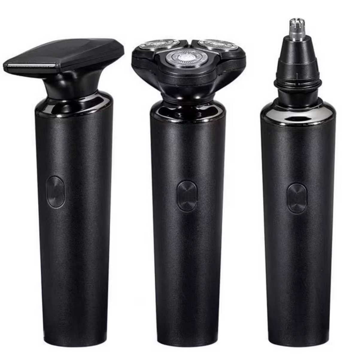 Men's Electric Shaver - Detachable Magnetic 3-in-1 Electric Shaver, IPX7 Waterproof, Type-C Fast Charging, Multi-Function Three-Head Set