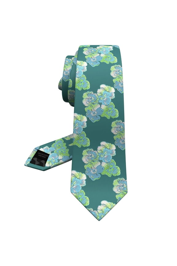 Men's Elegant Wedding Ties: Floral, Skinny & Cravat Neckties for Groom, Father, and Groomsman - Perfect for Weddings, by Bow Tie House (Emerald Green, Standard 2.75")