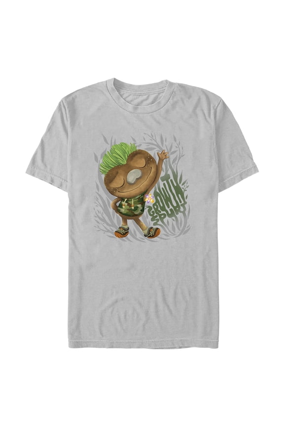 Men's Elemental Clod Growth Spurt Graphic Tee Silver 2X Large