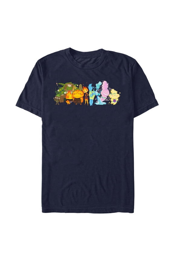 Men's Elemental Group Portrait Graphic Tee Navy Blue 3X Large