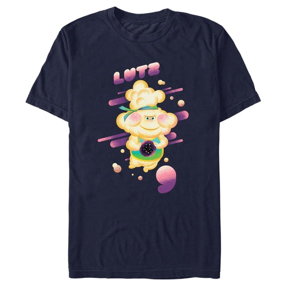 Men's Elemental Lutz Poster Graphic Tee Navy Blue Medium