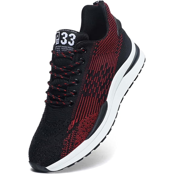 Men's Elevator Sneakers 2.36 Inch Invisible Height Increasing Lace up Fashion Sneakers