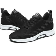 Mens Elevator Sneakers 2.36 Inch Invisible Height Increasing Lace up Fashion Sneakers