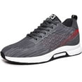 thumbnail image 1 of Men's Elevator Sneakers 2.36 Inch Invisible Height Increasing Lace up Fashion Sneakers, 1 of 14