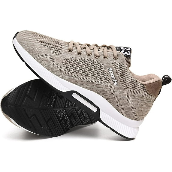 Men's Elevator Sneakers 2.36 Inch Invisible Height Increasing Lace up Fashion Sneakers