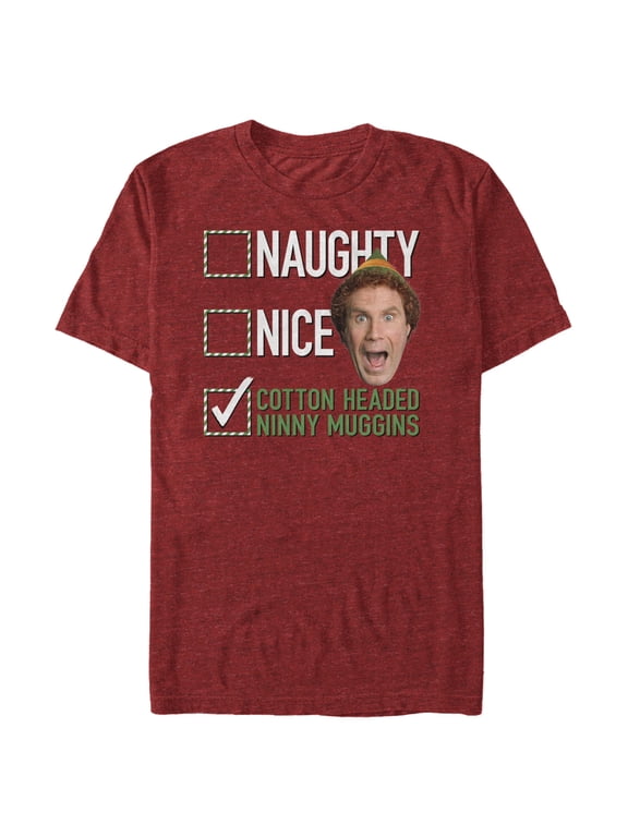 Men's Elf Buddy Checklist Graphic T-Shirt