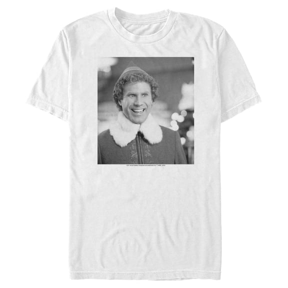 Men's Elf Buddy Classic Portrait Graphic Tee White Small