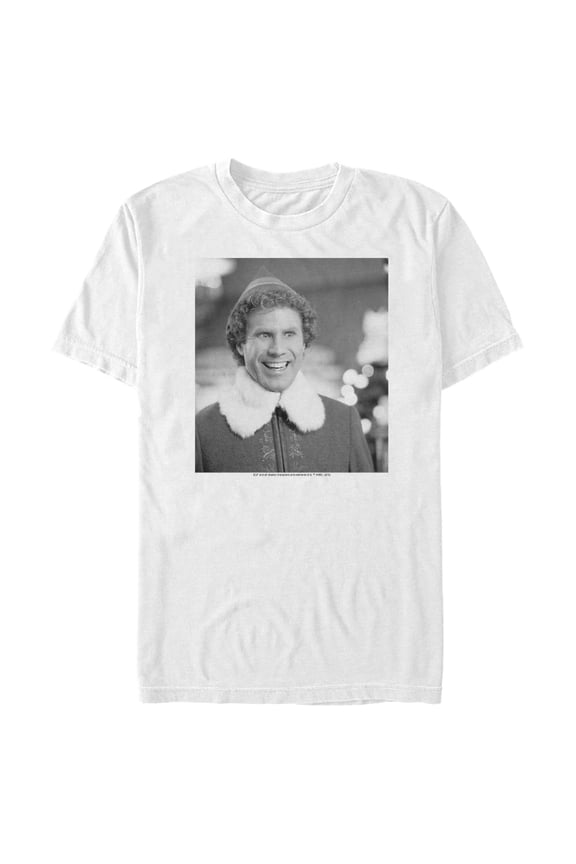 Men's Elf Buddy Classic Portrait Graphic Tee White Small