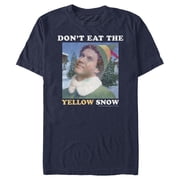 Mens Elf Buddy Dont Eat the Yellow Snow Graphic T-Shirt