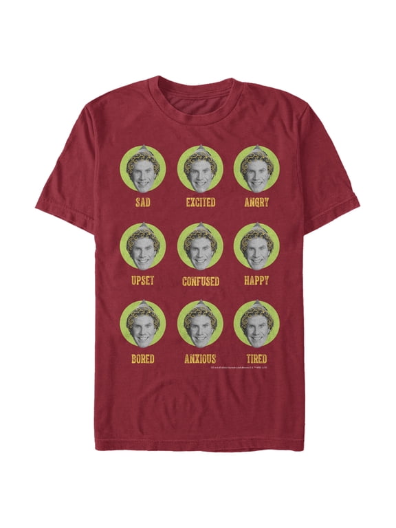 Men's Elf Buddy Emotions Graphic T-Shirt