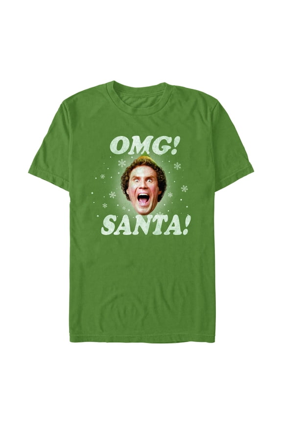 Men's Elf Buddy OMG Santa Graphic T-Shirt