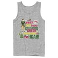thumbnail image 1 of Men's Elf Christmas Cheer Loud Singing  Tank Top Athletic Heather Large, 1 of 5