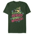 thumbnail image 1 of Men's Elf Cotton-Headed Ninny Muggins  Graphic Tee Dark Green 3X Large, 1 of 5