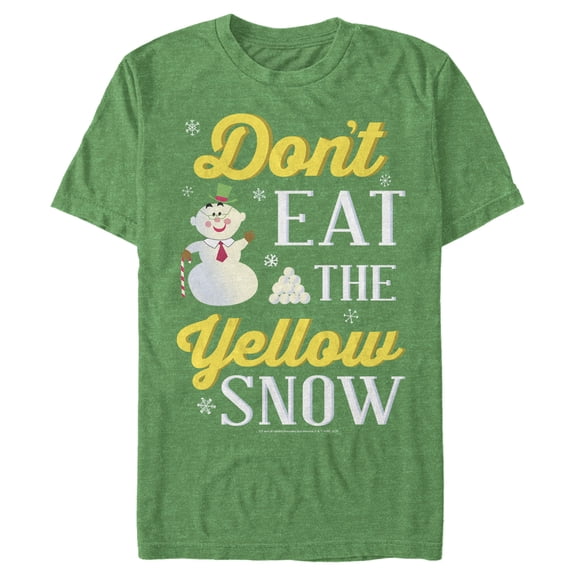 Men's Elf Don't Eat Yellow Snow Graphic Tee Kelly Heather Large