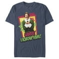 thumbnail image 1 of Men's Elf Santa I Know Him Quote Graphic T-Shirt, 1 of 4