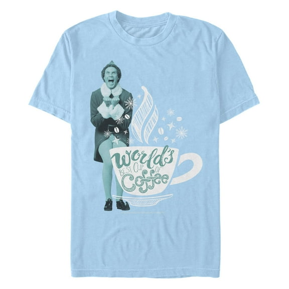 Men's Elf World's Best Coffee  Graphic T-Shirt
