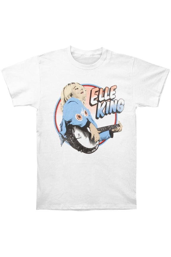 Men's Elle King Banjo Portrait T-shirt Large White