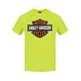 thumbnail image 1 of Men's Elongated Bar & Shield Safety Green T-Shirt. 30291737, Harley Davidson, 1 of 2