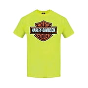Men's Elongated Bar & Shield Safety Green T-Shirt. 30291737, Harley Davidson