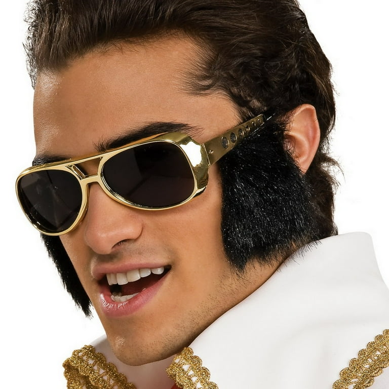 Mens Elvis Medallion Gold Costume Accessories Male Halloween Mens Elvis Medallion Gold Costume Accessories Male Halloween