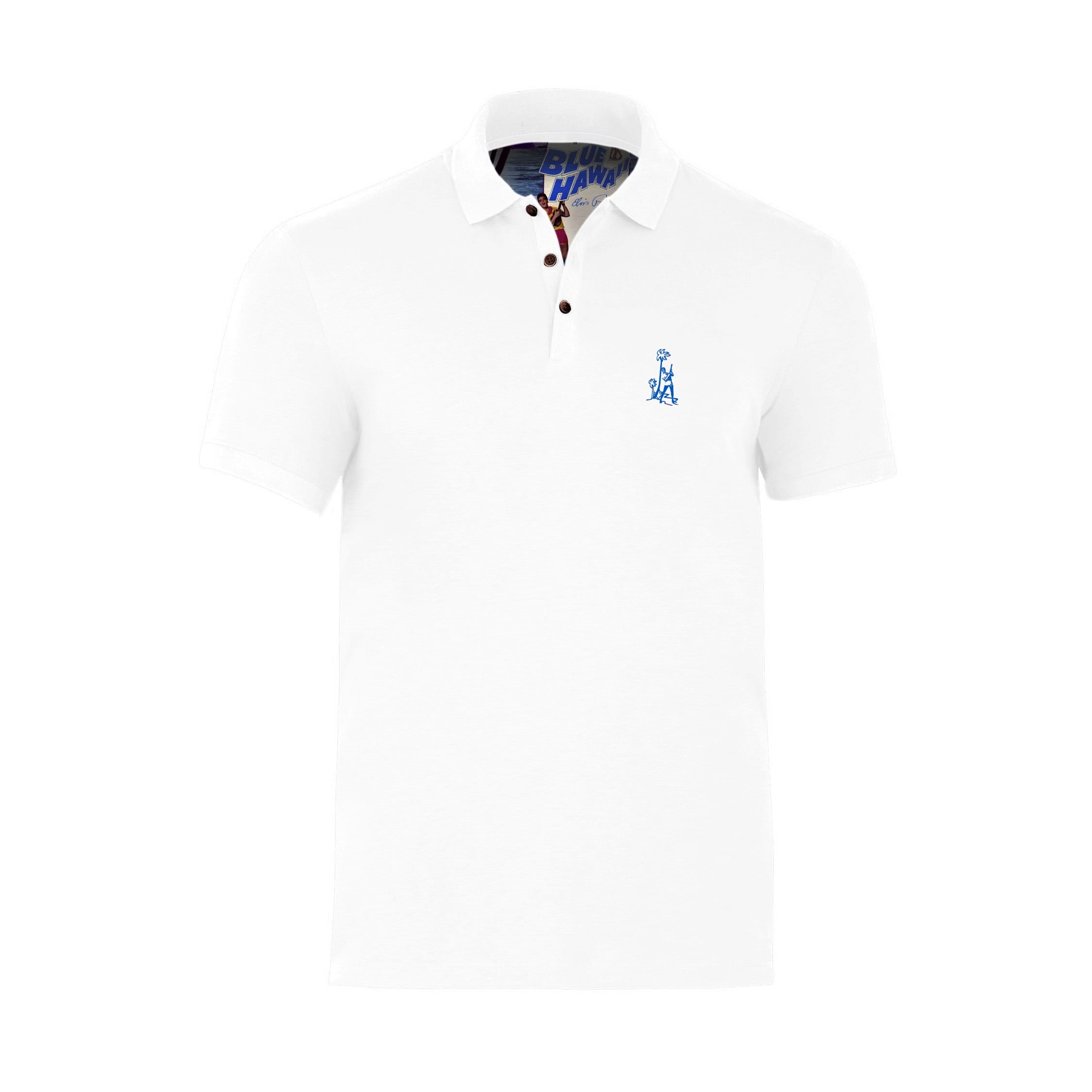 Men's Elvis Presley Blue Hawaii Short Sleeve Polo