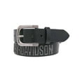 thumbnail image 1 of Men's Embossed Highway To Hell Leather Belt, Black HDMBT10853BLK, Harley Davidson, 1 of 2