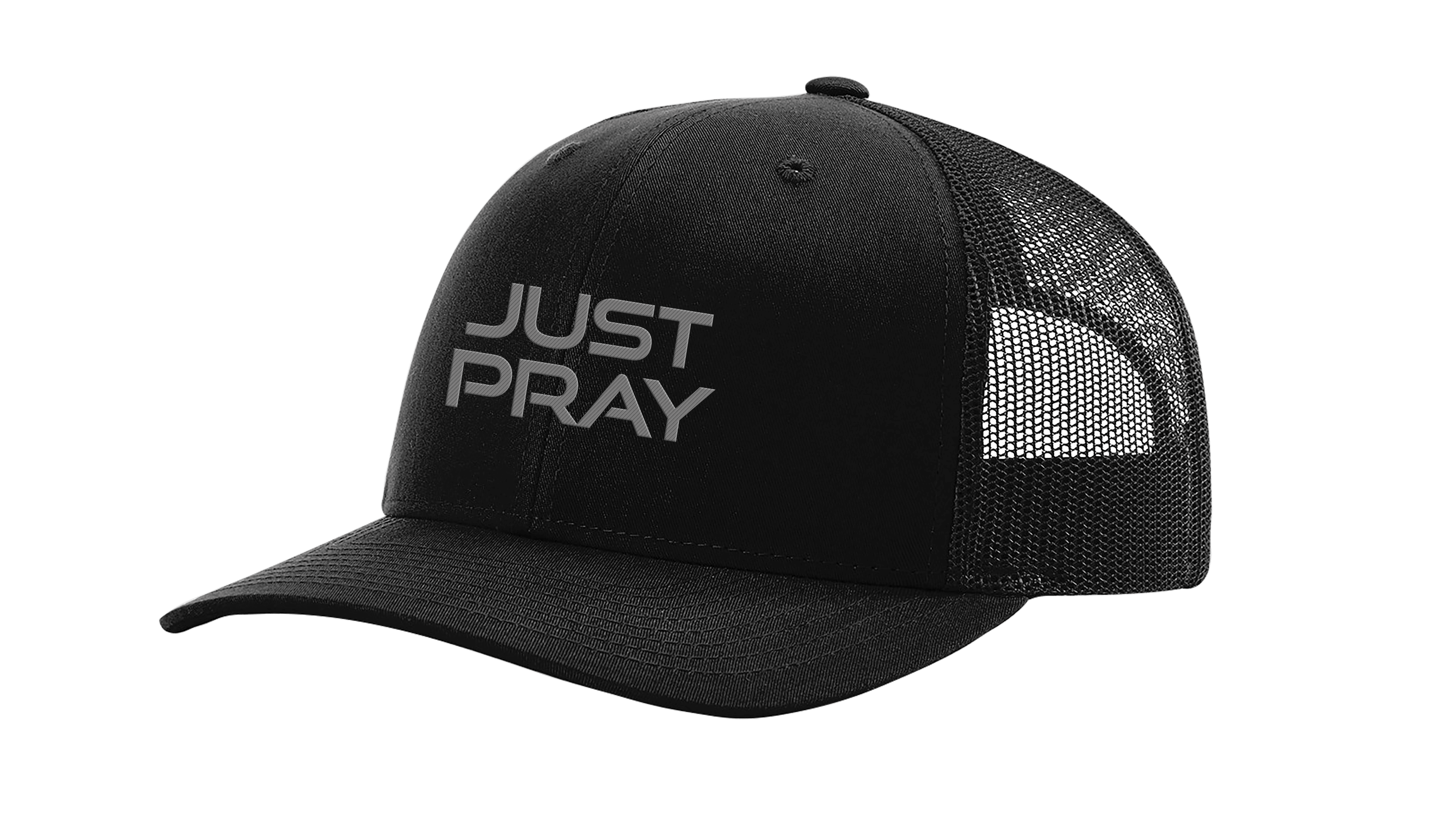 Men's Christian Prayer Embroidered Mesh Back Trucker Cap