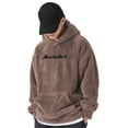 thumbnail image 1 of Men's Embroidered Lettering Hoodie Casual Pullover Sweatshirt For Athletic Streetwear Comfort Fit Oversized Pullover Long Sleeve Crewneck Casual Tops, 1 of 9