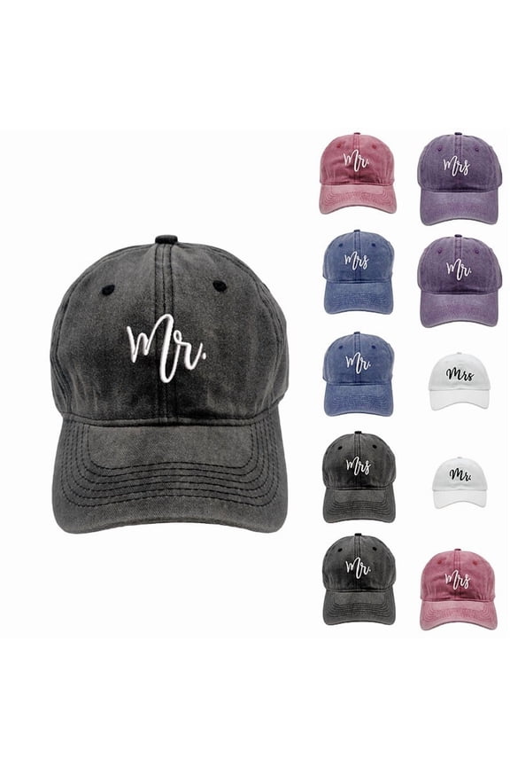 Men's Embroidered Washed Baseball Cap Vintage Distressed Hop Adjustable Dad Hat