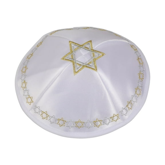 Men's Embroidered Yarmulke Round Kippah, Comfortable Skull Cap Religious Ceremonies Outdoor Activities Daily Use