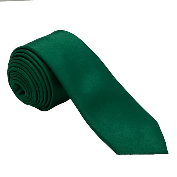 Men’s Emerald Formal Satin Self-Tie Skinny Tie in a Variety of Colors by Spencer J’s Signature Satin Collection