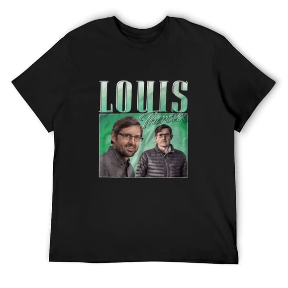 Men's Emery Louis Theroux Appreciation Unisex Homage Throwback Stag Hen Do Funny T-shirts Black XL