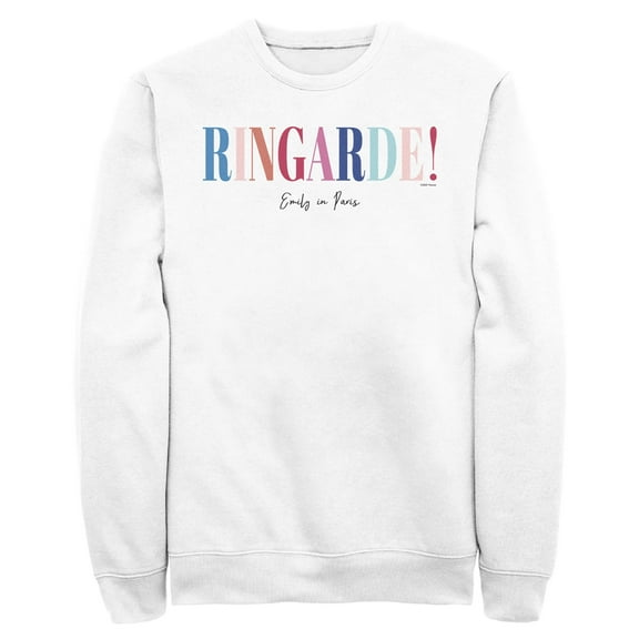Men's Emily in Paris Ringarde!  Sweatshirt White X Large