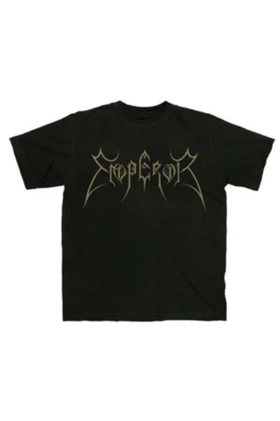 Men's Emperor Logo Gold T-shirt Large Black